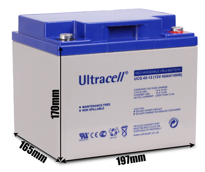 Akumulator żelowy ULTRACELL UCG 12V 45AH
