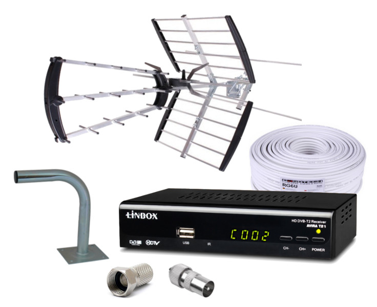 Zestaw DVB-T
Antena Miton UHF/VHF TUNER