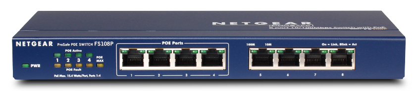 Switch Netgear
FS108PEU 8x100mb 4XPOE