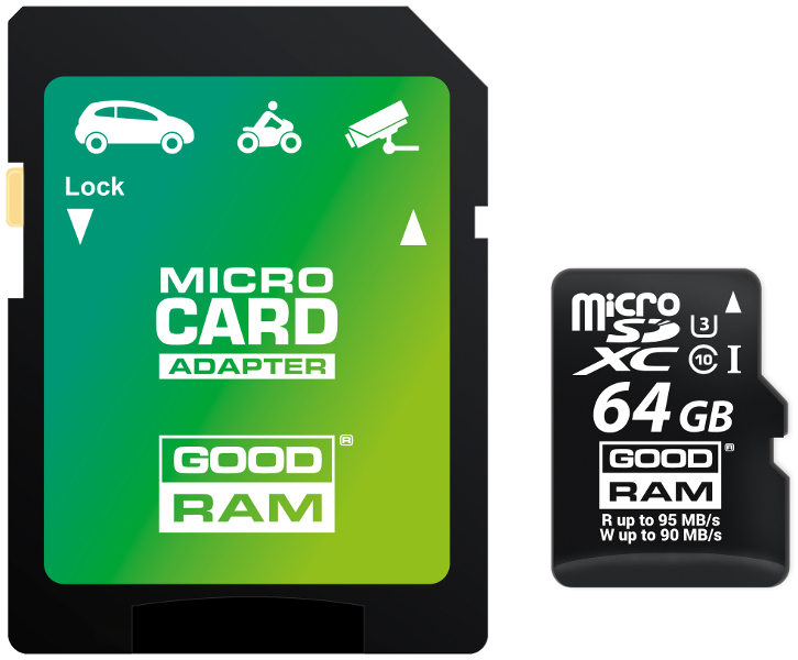 KARTA PAMIĘCI MICRO SD GOODRAM  UHS1 CL10 U3 64GB + ADAPTER
