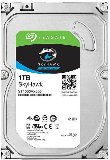 Dysk HDD do rejestratora Seagate SkyHawk ST1000VX005 1TB - pewność i spokój