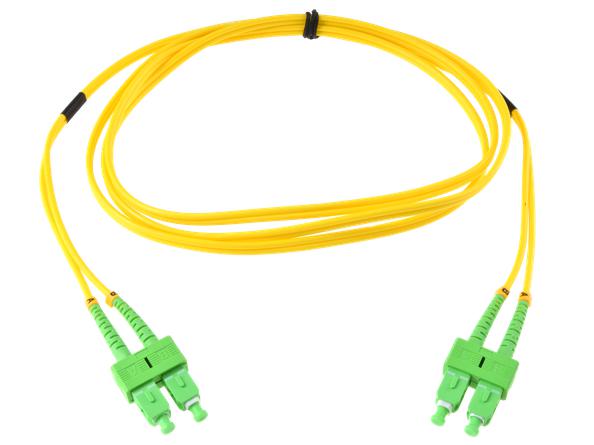 PATCHCORD ŚWIATŁOWODOWY 
SM 1,5M DUPLEX 9/125, SC/APC-SC/APC 3MM