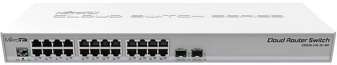Najważniejsze cechy urządzenia MikroTik Cloud Router Switch CRS326-24G-2S+RM