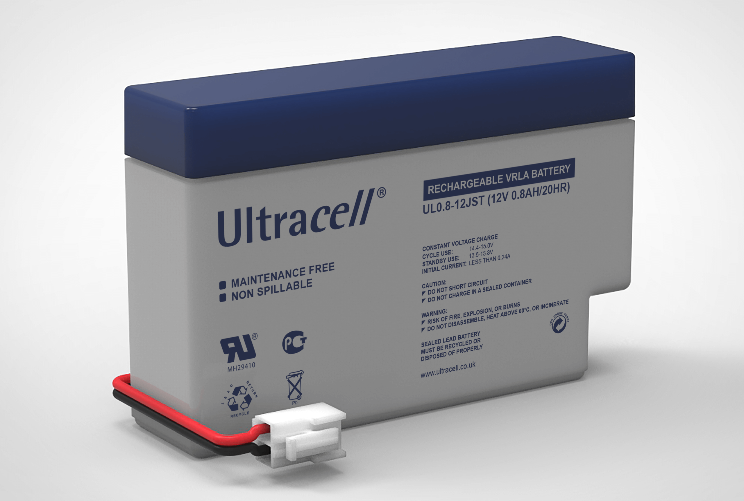 Akumulator AGM ULTRACELL UL 12V 0.8Ah (terminal JST) -ZASTOSOWANIE: