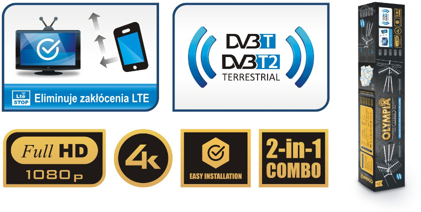 Antena Red Eagle AX 1000 alfa DVB-T – opis produktu