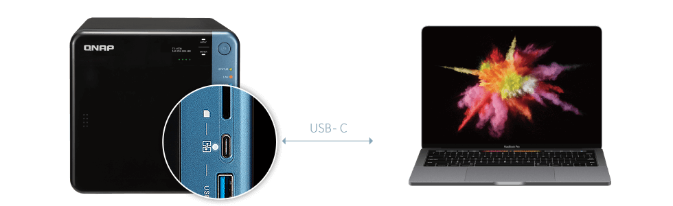 Bezpośredni dostęp do plików poprzez port USB-C QuickAccess