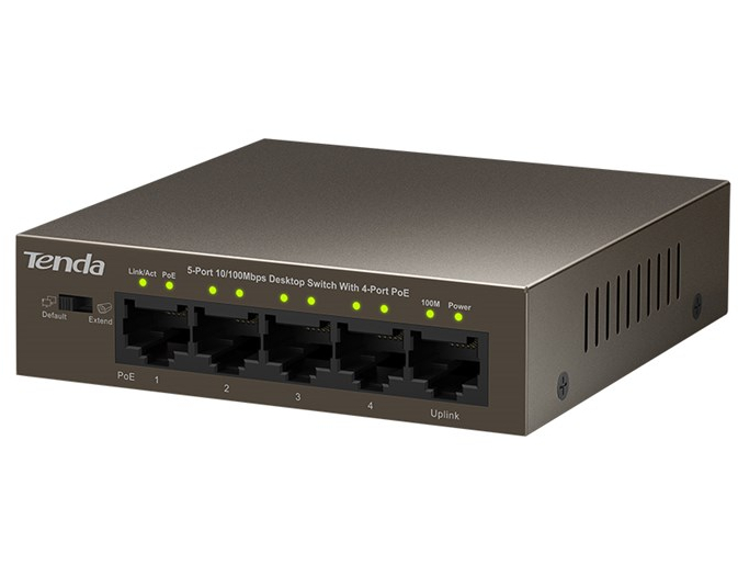SWITCH POE TENDA TEF1105 IEEE 802.3AT/AF 58W