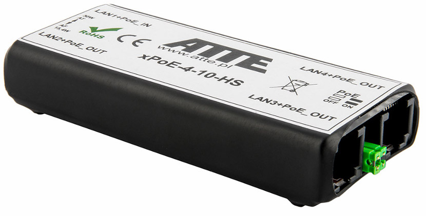 SWITCH 4-PORTOWY POE ATTE xPoE-4-11-HS