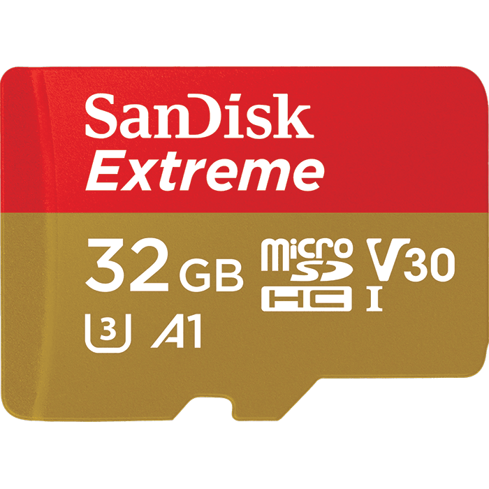 Karta pamięci SANDISK EXTREME microSDHC 32GB 100/60 MB/s A1 C10 V30 UHS-I U3