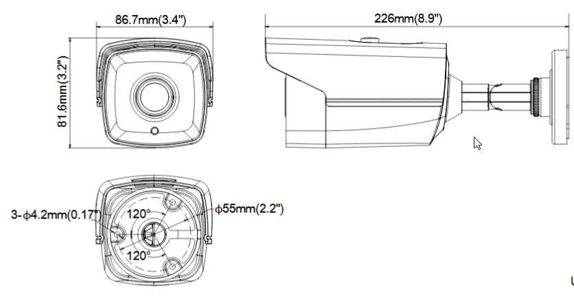 KAMERA HD-TVI HIKVISION DS-2CE16F1T-IT3(2,8mm)