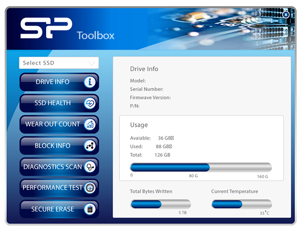 SP ToolBox - monitorowanie stanu Twojego dysku SSD