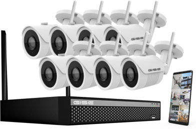 ZESTAW WIFI GISE GS-KT08IPC4-2M-V4
