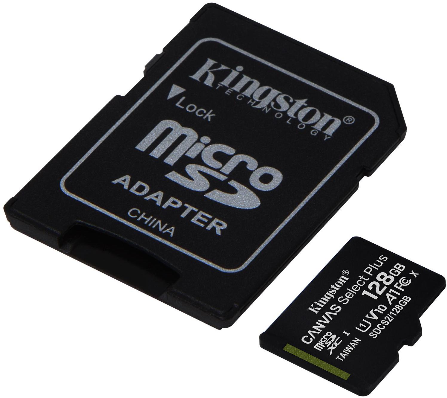 Przeznaczenie karty pamięci Kingston Canvas Select Plus 128GB 100MB microSDXC CL10 UHS-I Card z adapterem SD: