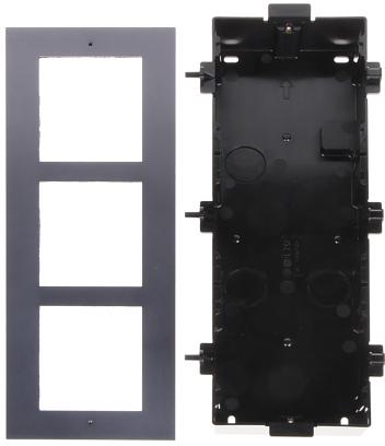 Ramka z puszką do montażu podtynk. 3-modułowa HIKVISION DS-KD-ACF3/Plastic