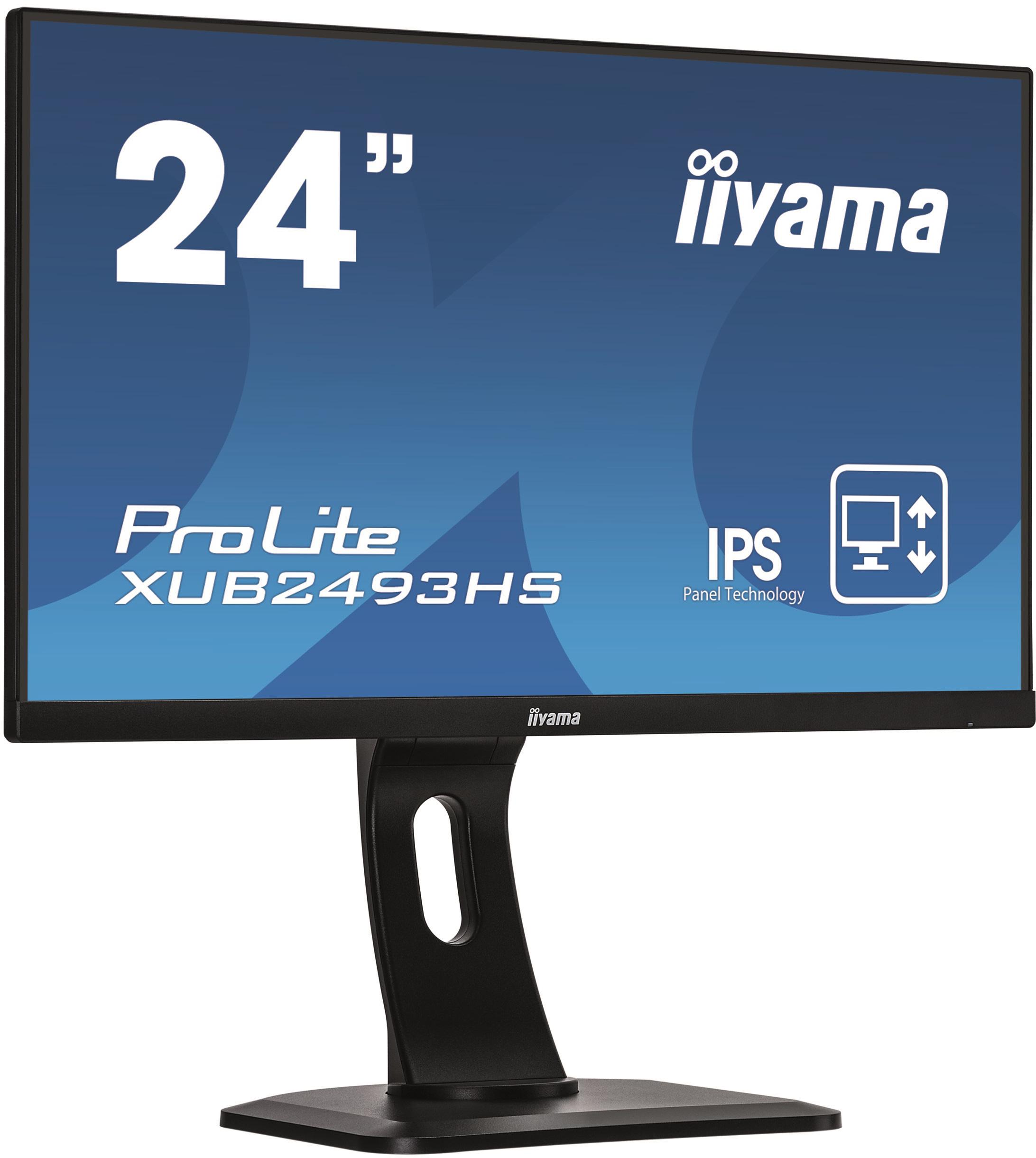 ProLite XUB2493HS-B1  24-calowy monitor z matrycą IPS i stopką z regulacją wysokości