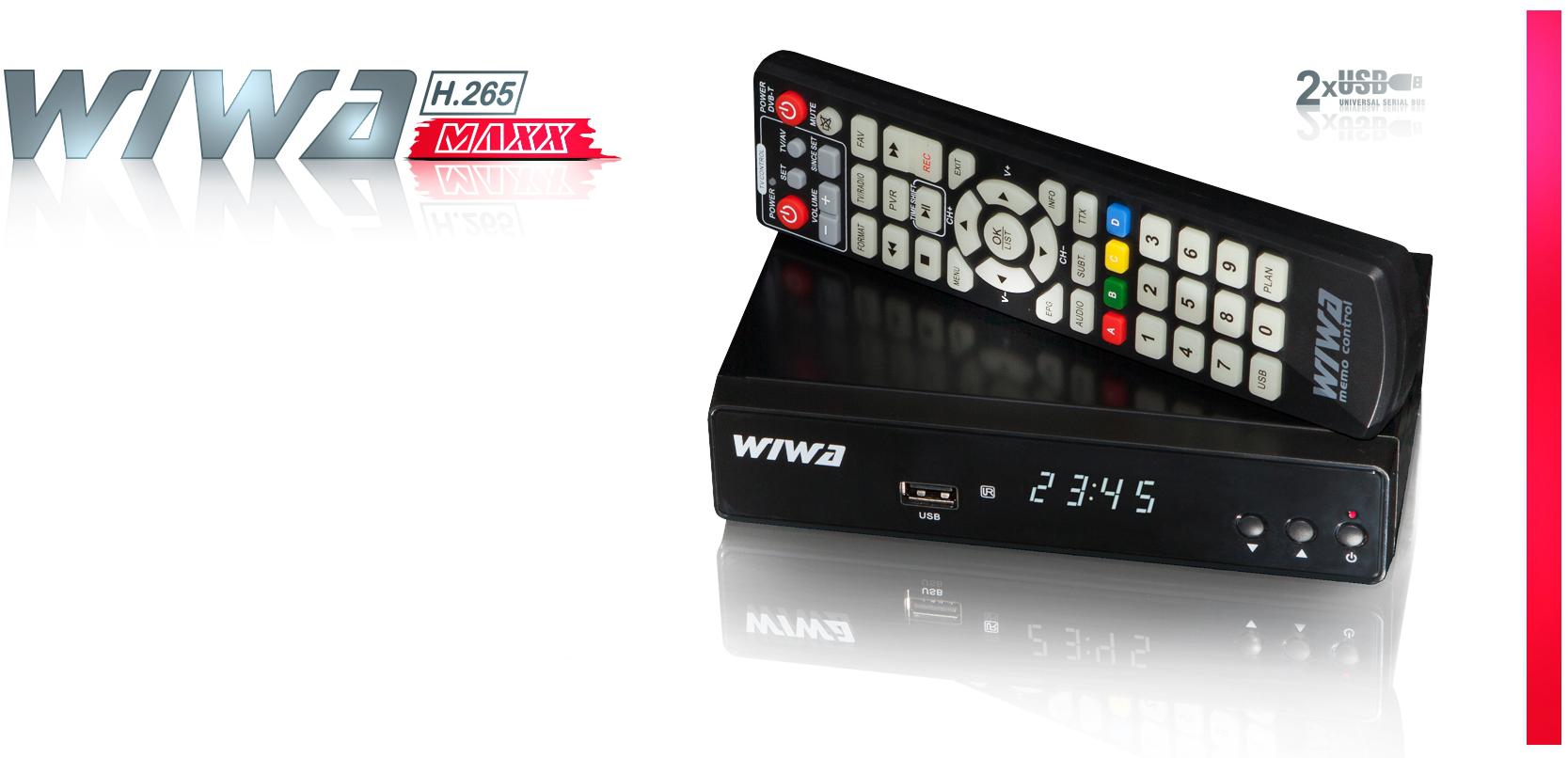 Najważniejsze cechy tunera DVB-T/T2 drugiej generacji WIWA H.265 MAXX