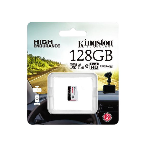 Karta pamięci Kingston High-Endurance microSD 128GB UHS-I U1 24/7 (rejestratory i monitoring)