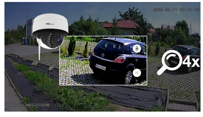 KAMERA POSIADA CZTEROKROTNY ZOOM CYFROWY REALIZOWANY W APLIKACJI!