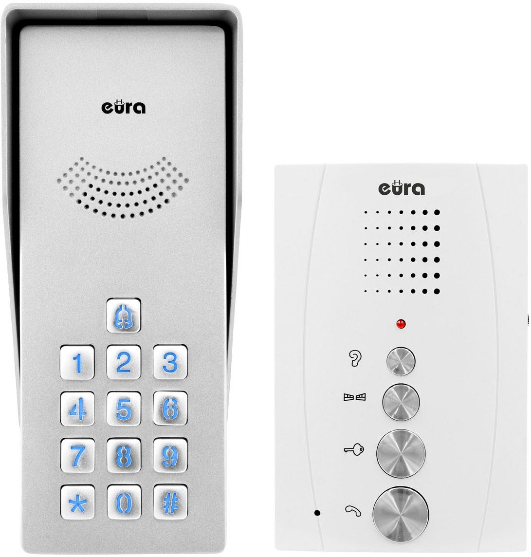 Poznaj możliwości i funkcje, jakie oferuje Ci nowoczesny zestaw domofonowy EURA ADP-38A3 ENTRA w kolorze białym: