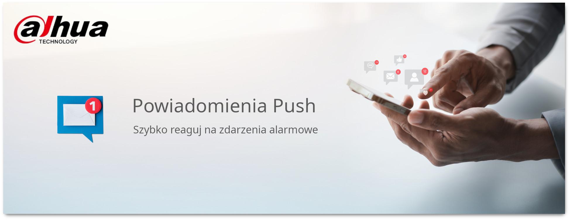 Powiadomienia Push o zdarzeniach alarmowych