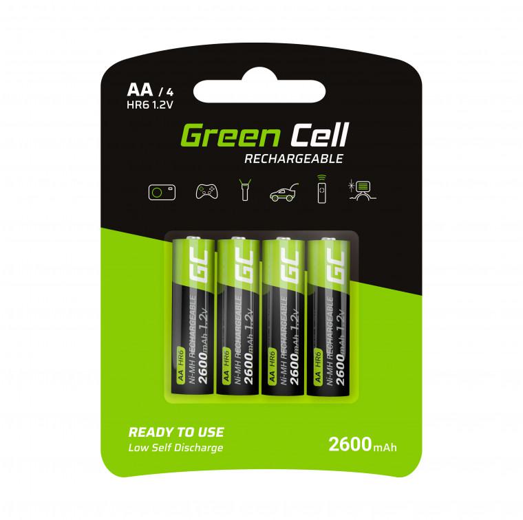 AKUMULATORKI Green Cell® 4x AA HR6 2600mAh GR01:
