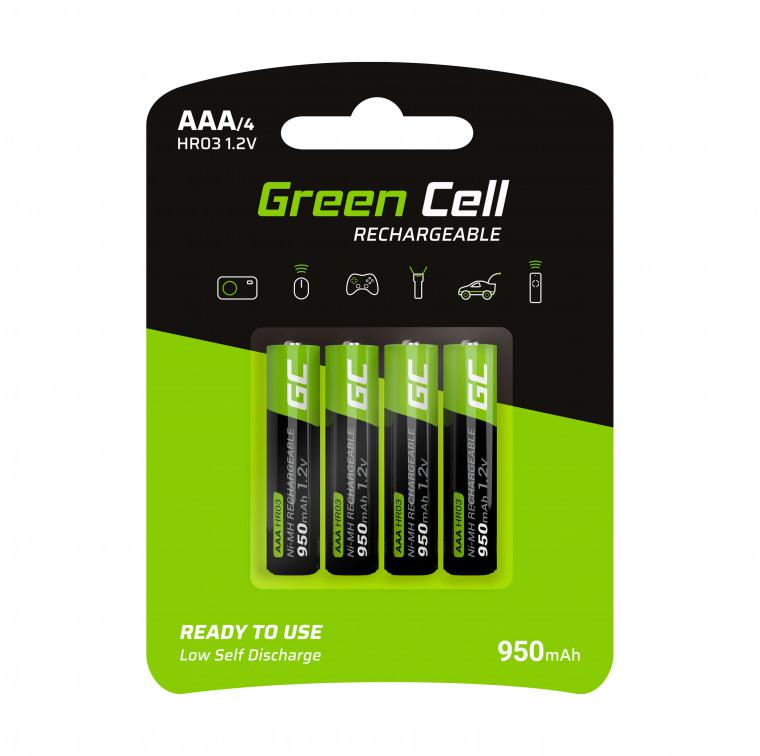 AKUMULATORKI Green Cell® 4x AAA HR03 950mAh GR03: