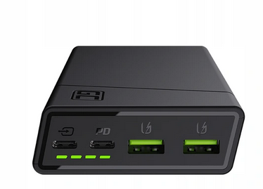 Power Bank Green Cell GC PowerPlay20 20000mAh z szybkim ładowaniem 2x USB Ultra Charge | 2x USB-C Power Delivery 18W