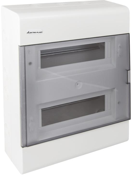 Modulāra sadales skapis 2x12 virspusmontējams (N+PE) IP40 SRn-24