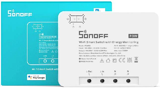 Sonoff POWR3: Inteligentny przełącznik Wi-Fi wysokiej mocy