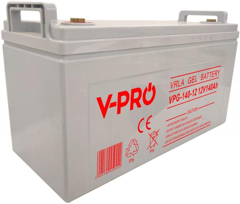 Akumulator żelowy bezobsługowy Volt Polska GEL VPRO Solar Premium 12V 140 Ah