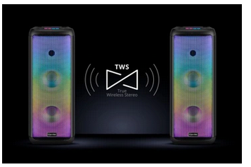 True Wireless STEREO - NAGŁOŚNIJ TAKŻE DUŻE POMIESZCZENIA!
