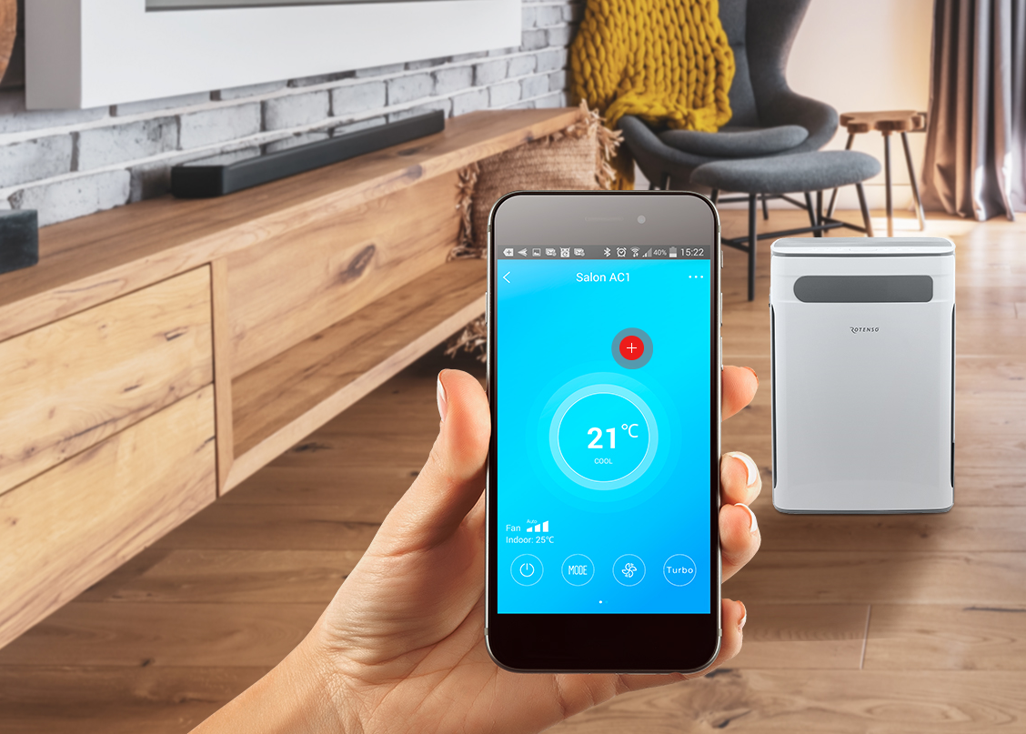 Rotenso Ione I31W R10 - oczyszczacz powietrza z nawilżaczem i możliwością sterowania poprzez aplikację mobilną Smart Life!