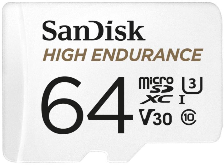 Karta SanDisk HIGH ENDURANCE microSDHC 64GB V30 z Adapterem