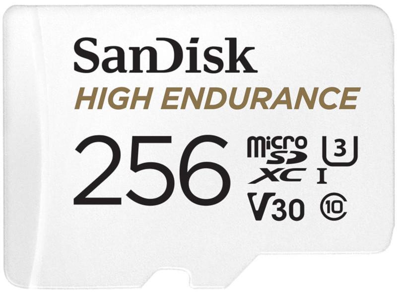 KARTA SanDisk HIGH ENDURANCE microSDXC 256GB V30 Z ADAPTEREM: