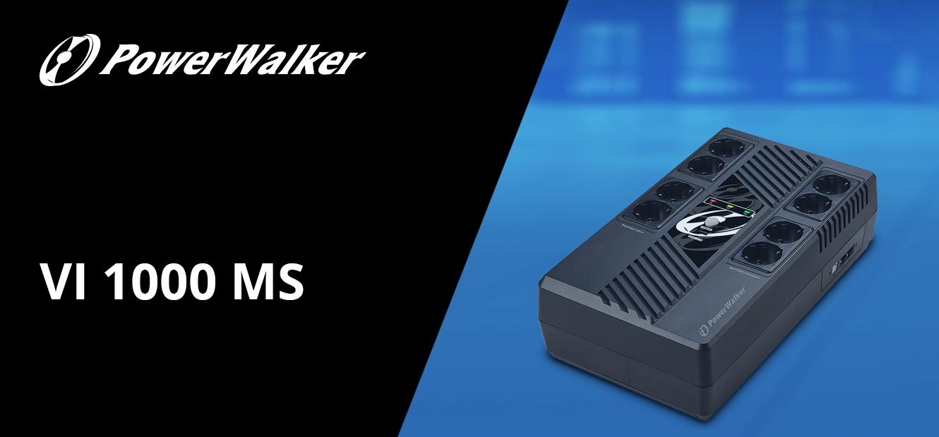 PowerWalker Basic VI 1000 SB UPS - Gruppo Di Continuità A Linea Interattiva 1000VA / 600W Con 3 Prese