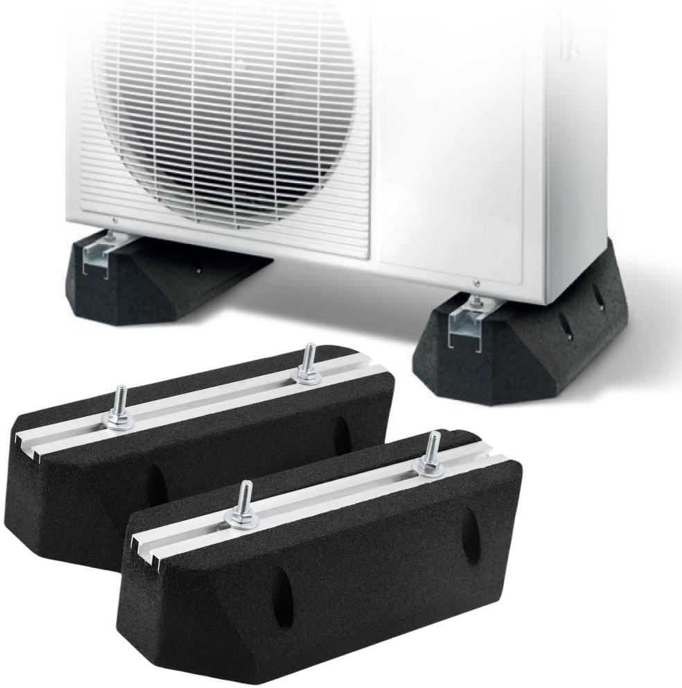 2 x podstawa gumowa HEAVY FOOT klimatyzatora / pompy ciepła / agregatu IVENSIS IPR400 R14 - najważniejsze cechy:
