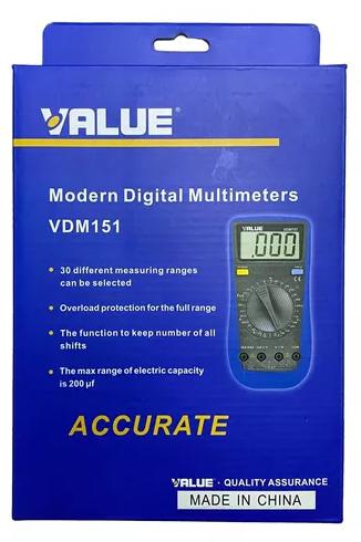 MULTIMETR CYFROWY VALUE VDM-151
