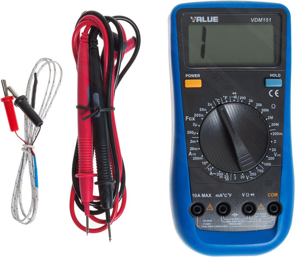 Multimetr cyfrowy VALUE VDM-151 - przeznaczenie i zastosowanie urządzenia pomiarowego: