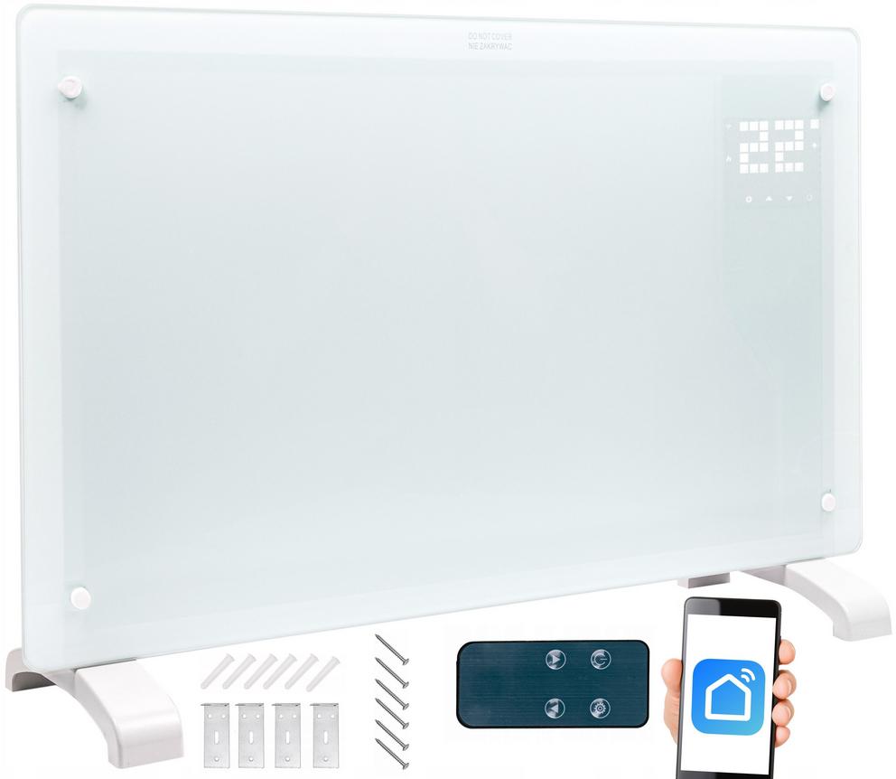 TERMOGLASS PRO 2000W SMART - GRZEJNIK ELEKTRYCZNY (BIAŁY) 3ZK20DAWHI