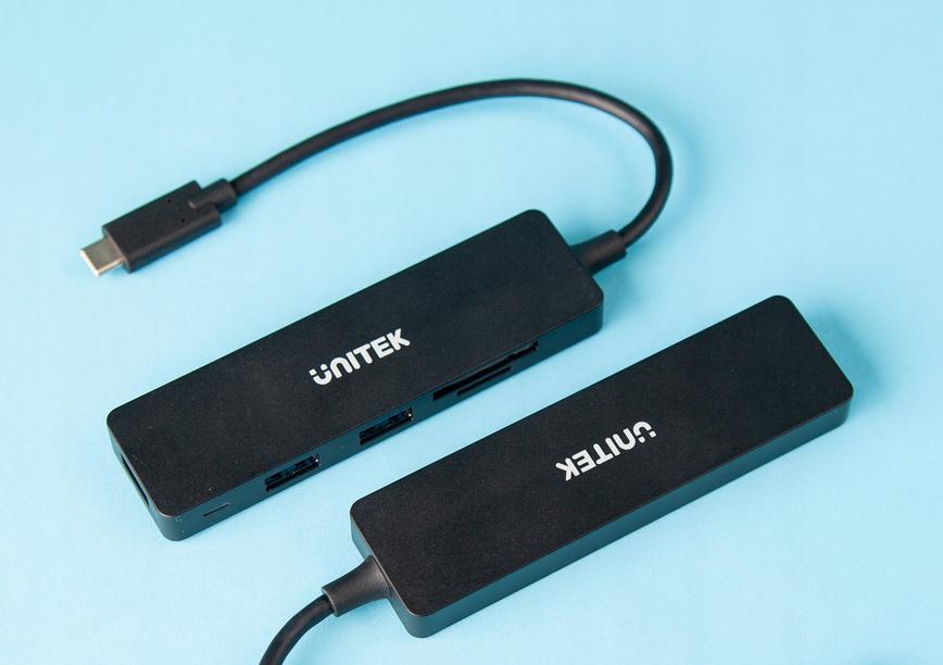 Adapter Unitek H1108B Hub USB-C 3 x USB 3.1 Gen1 SD microSD