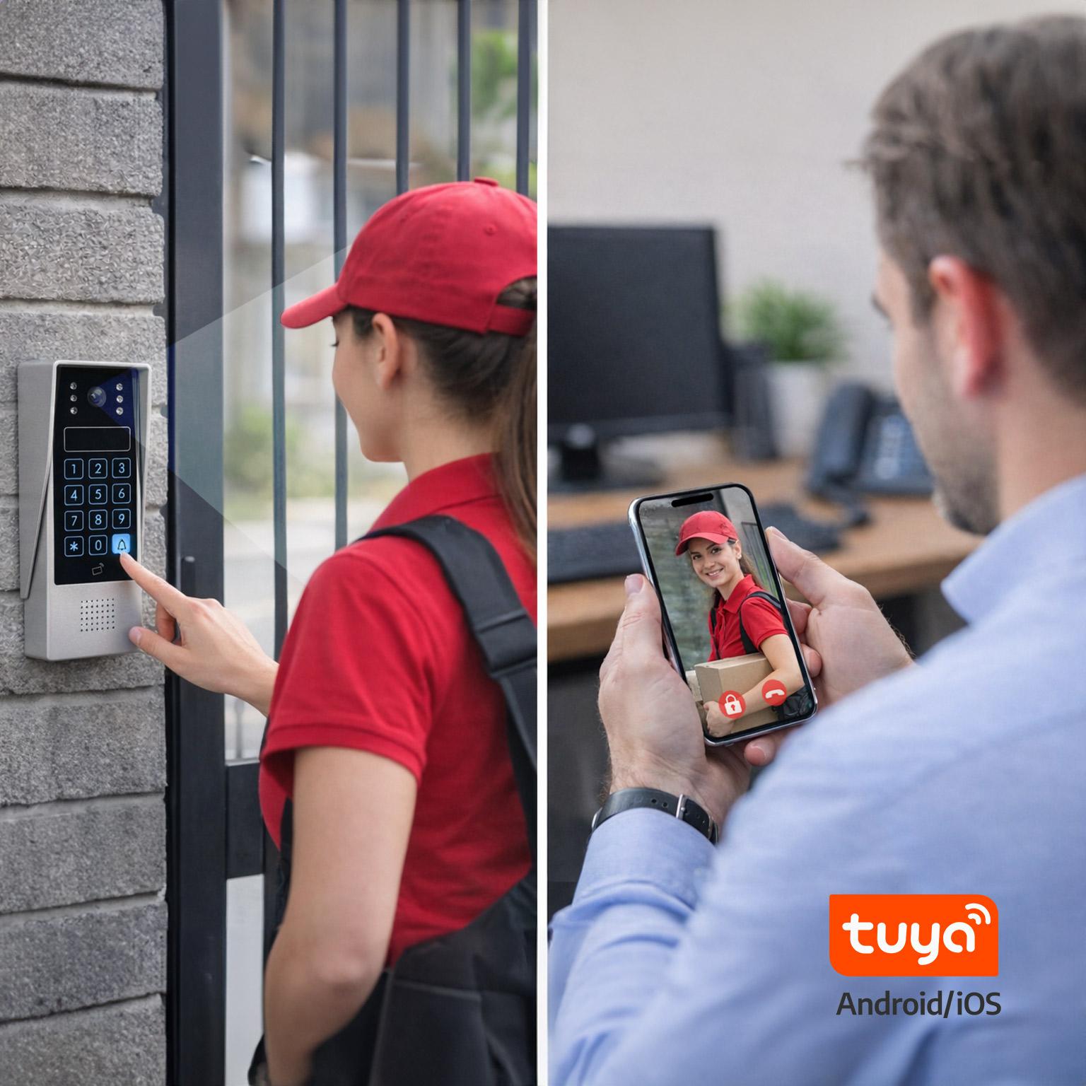 Wybierz wideodomofon EURA VDP-90A3 DELTA + i ciesz się wygodą obsługi urządzenia przez aplikację Tuya Smart!