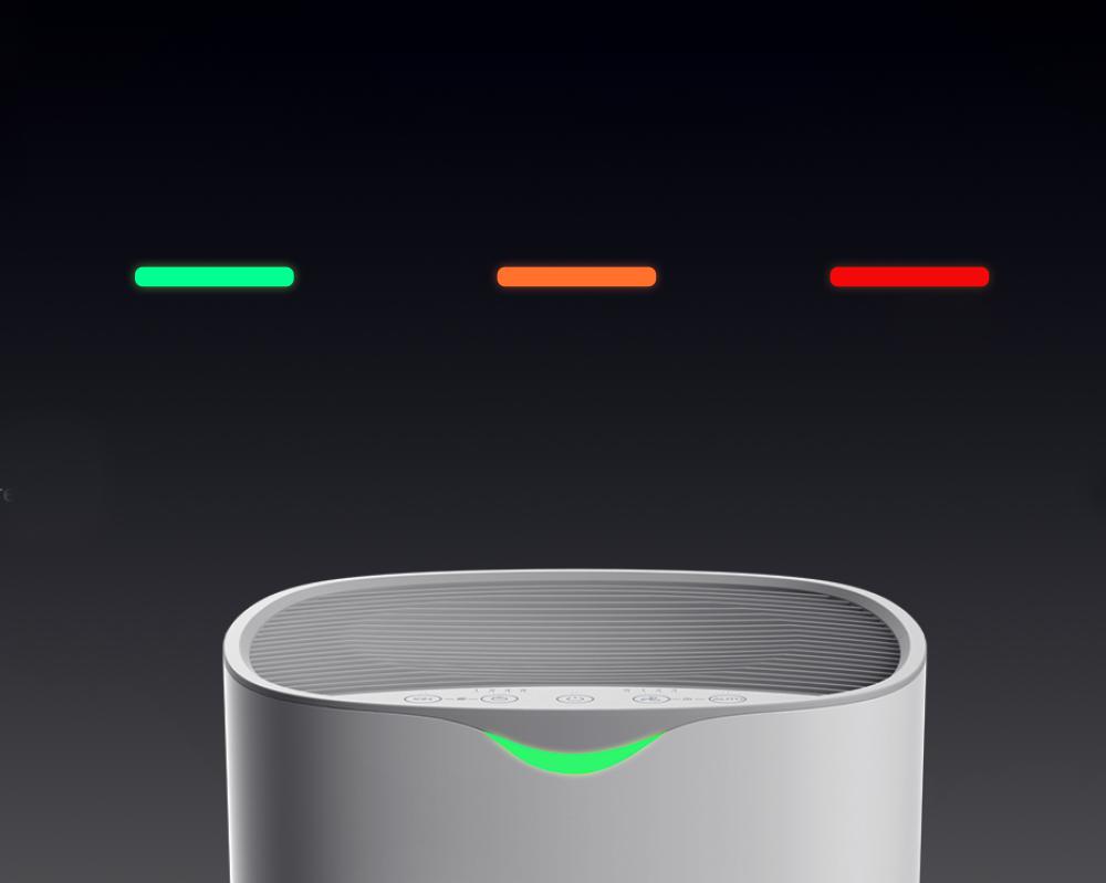 Intuicyjny kolorowy pierścień wizualizuje jakość powietrza