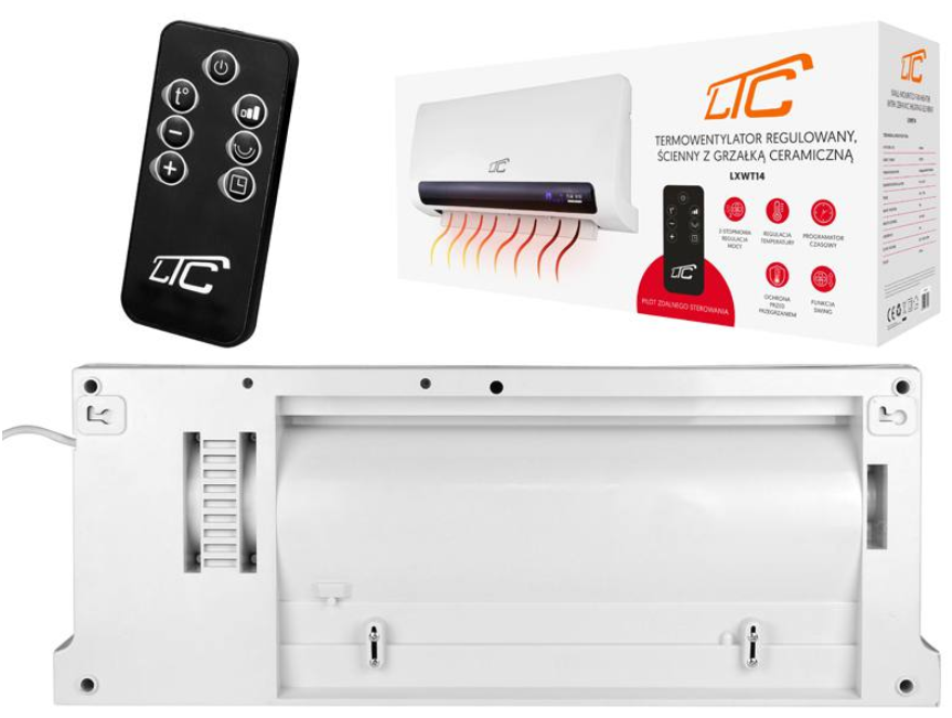 KURTYNA POWIETRZNA LTC LXWT14 Z GRZAŁKĄ CERAMICZNĄ - specyfikacja techniczna: