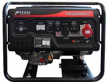Agregat prądotwórczy PEZAL PGG8000X3 6.5kW - najważniejsze cechy: