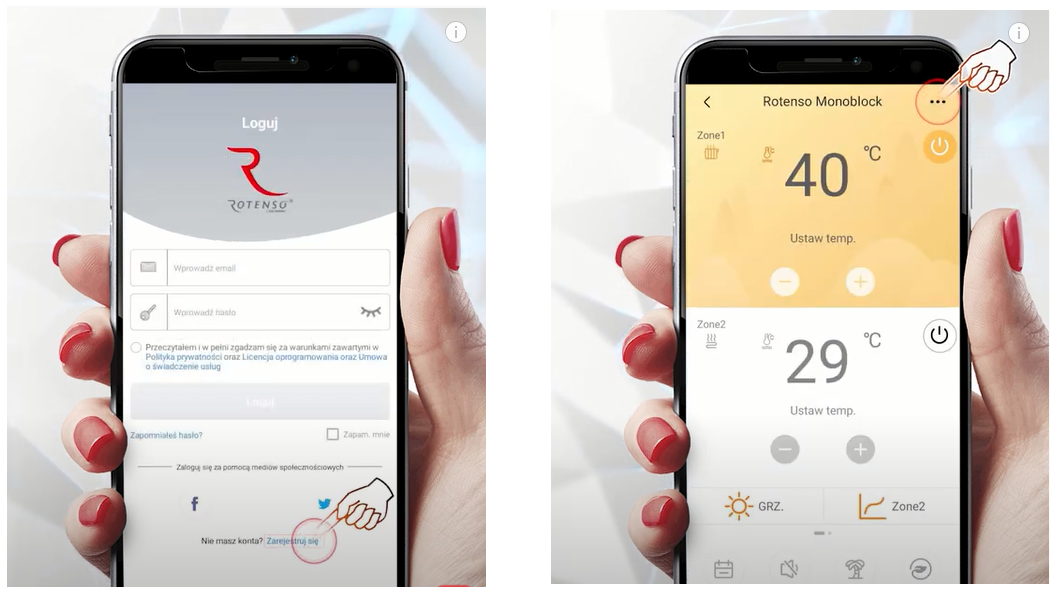 APLIKACJA MOBILNA COMFORT HOME - Pobierz aplikację i steruj wygodnie swoim urządzeniem.
