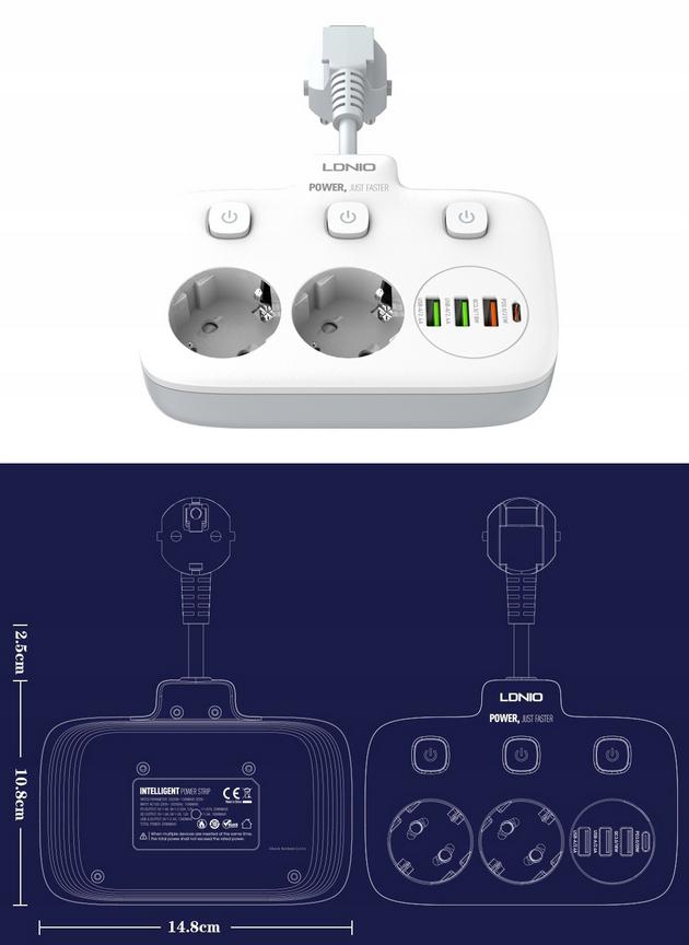 LISTWA LDNIO® SE2435 - specyfikacja techniczna: