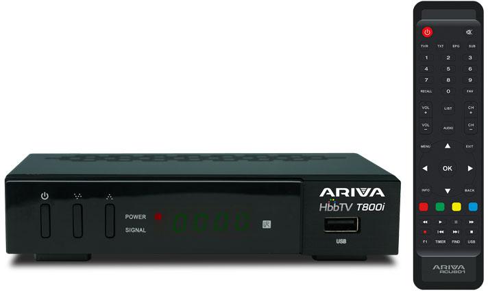 Tuner Ariva T800i HbbTV DVB-T2 H.265 HEVC - przeznaczenie: