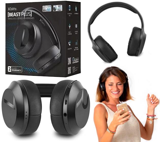 Bezprzewodowe słuchawki Xblitz Beast Plus - dane techniczne: