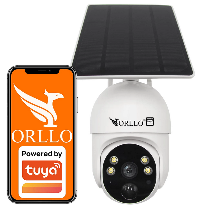 Kamera IP bezprzewodowa 4G LTE obrotowa z panelem solarnym Orllo TZ-1