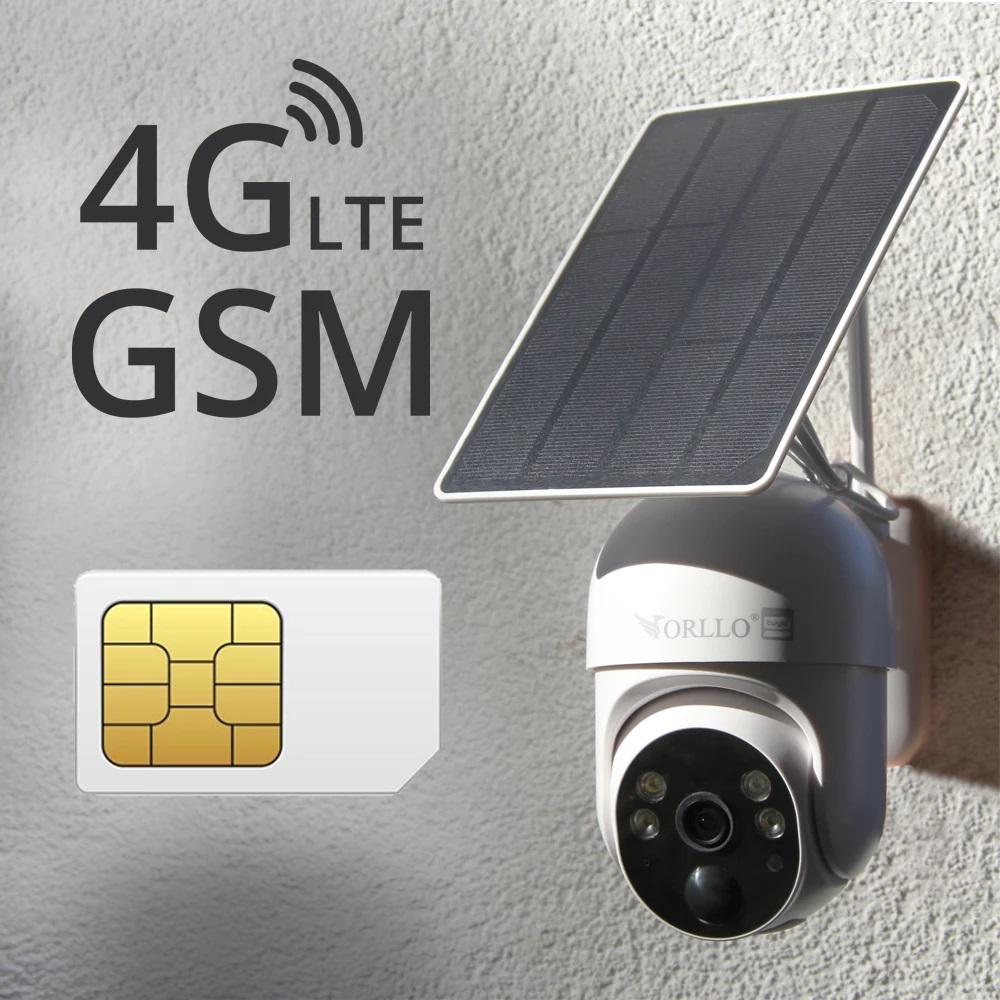 Kamera IP bezprzewodowa 4G LTE obrotowa z panelem solarnym Orllo TZ-1 - kamera SIM 4G LTE GSM